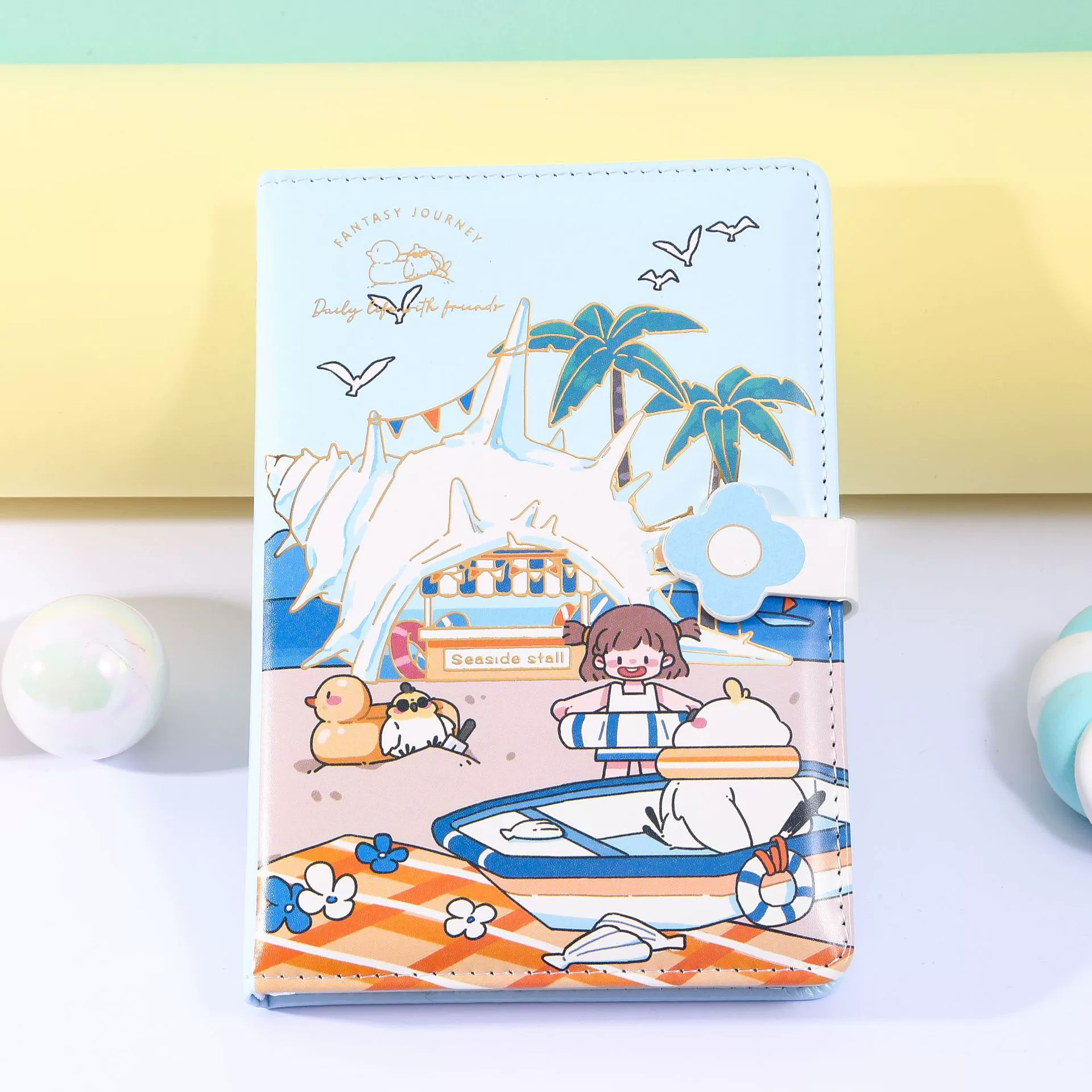 Блокнот Jingu Stationery 32 Guru Sauce Page Magnett — утолщённый дневник студенческий с иллюстрациями, PU обложка