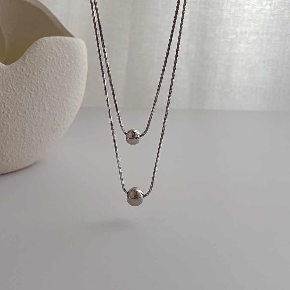 Collana a catena a serpente in acciaio inossidabile stile coreano_voghion.com