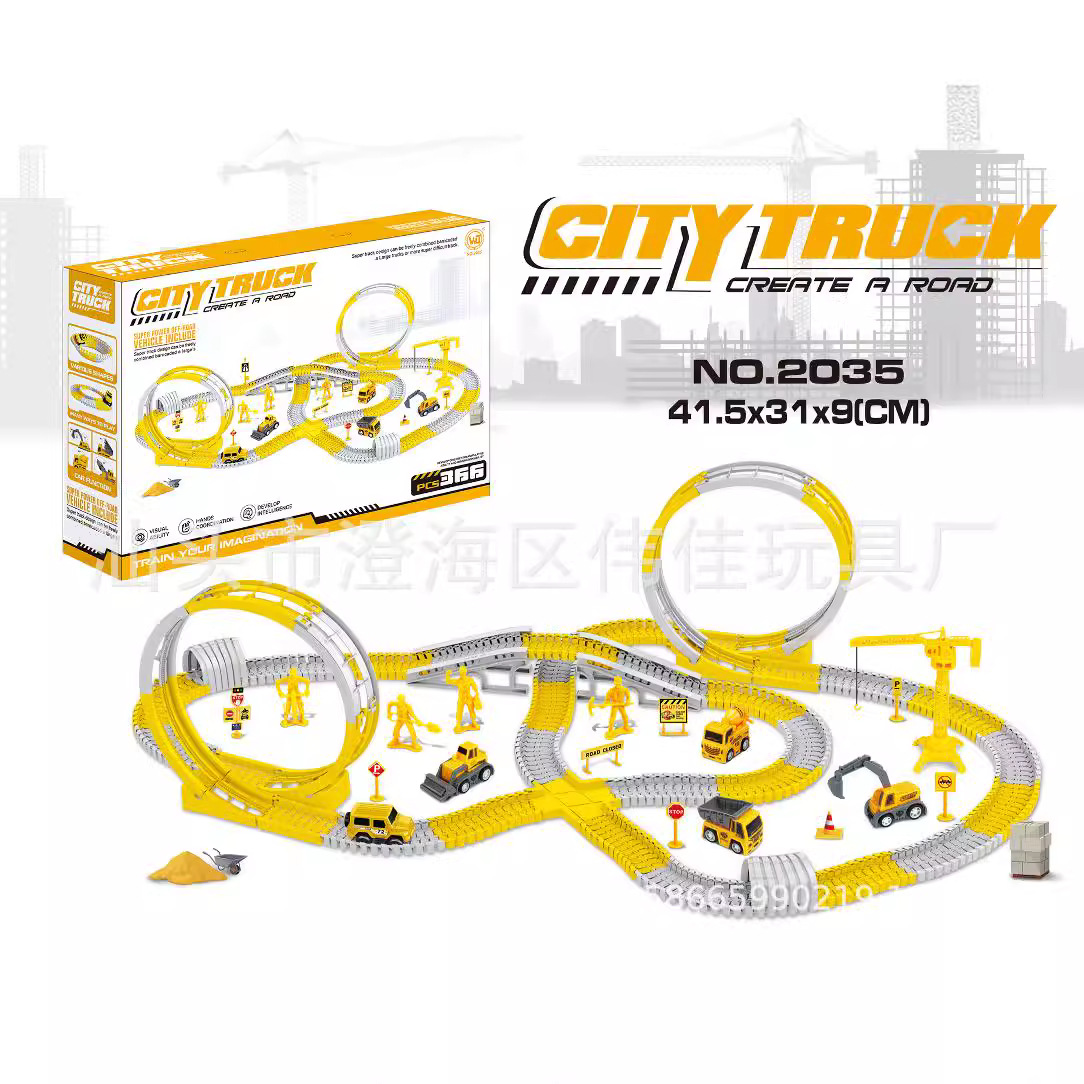 Desmontaje y montaje de vehículos de ingeniería bloques de construcción educativos de juguete para niños y niñas