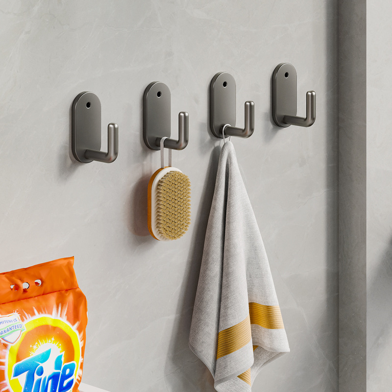 Hook Strong Adhesive No Punching Wall Hanging Wall Kitchen Bathroom Door Behind the Traceless Adhesive Hook Hook Clothes Rack