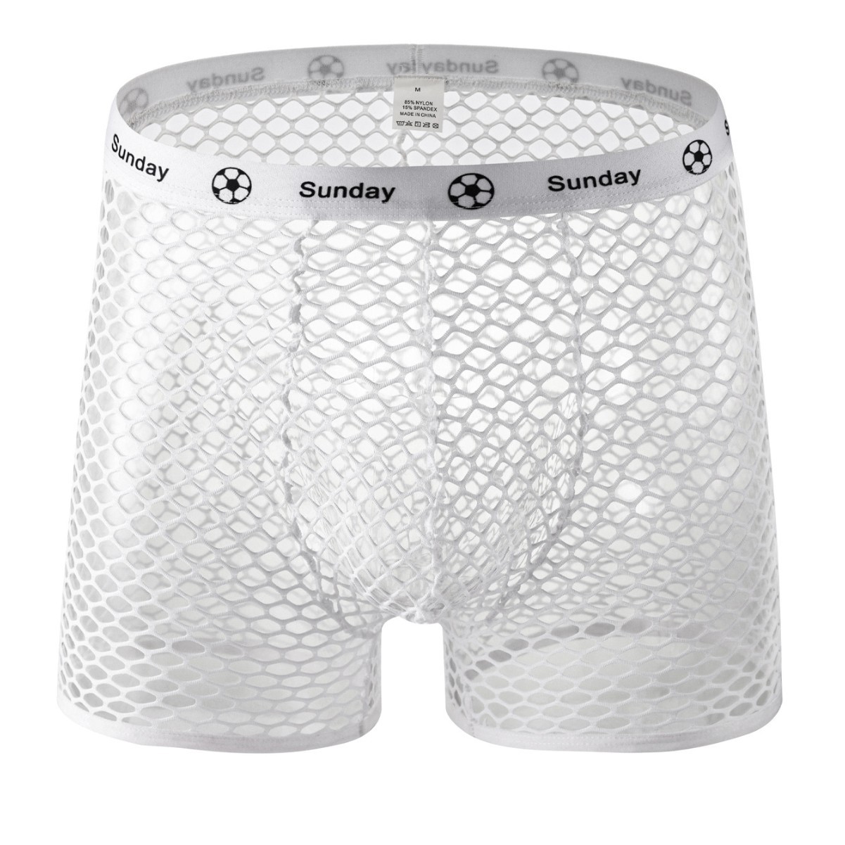 재고 있음 도매 메쉬 남성용 Arrow Pants 일본 섹시한 섹시한 반바지 Fishnet 통기성 투명 잠옷 AliExpress