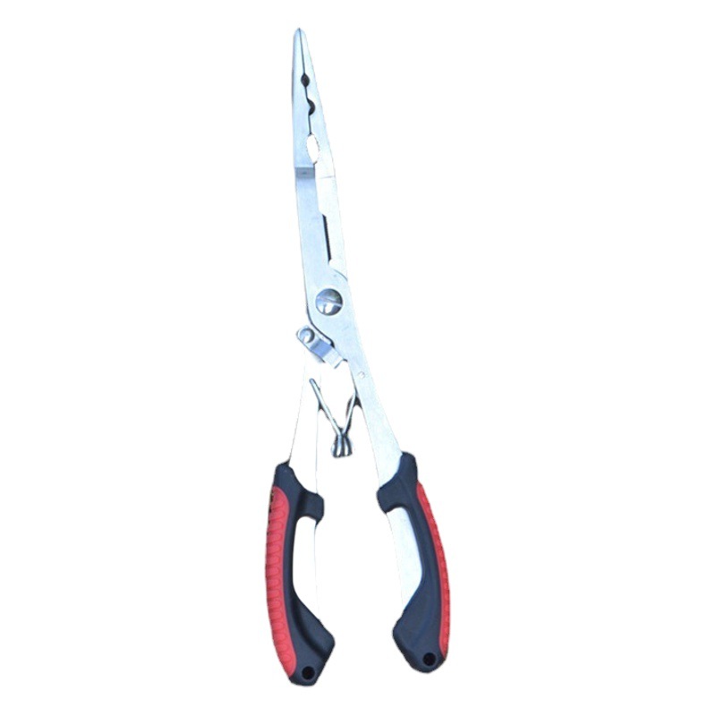 Spot wholesale stainless steel straight long multi-function fishing tool cutting line pressure lead control fish fishing Road clamp