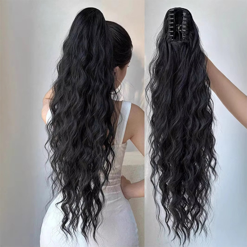 Curly ponytail