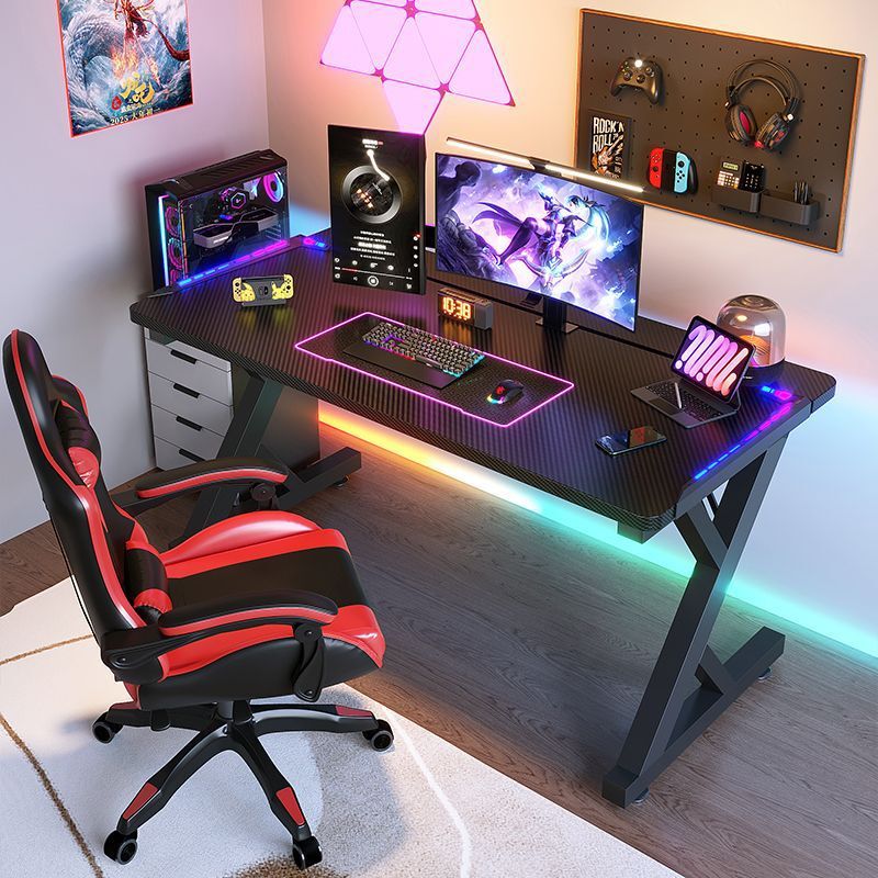 S3 Carbon Fiber Gaming Table Computer Table Table and Chairs Desktop Game Bedroom Home Table Simple Office Desk Desk
