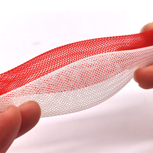 pet black flame retardant net tube plastic net tube snakeskin telescopic sleeve nylon braided net tube monofilament elastic net sleeve