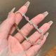 Escape Princess Pink Square Zircon Bracelet Girl Bracelet Girlfriend Bracelet Light Luxury Niche Exquisite Hand Rope Jewelry
