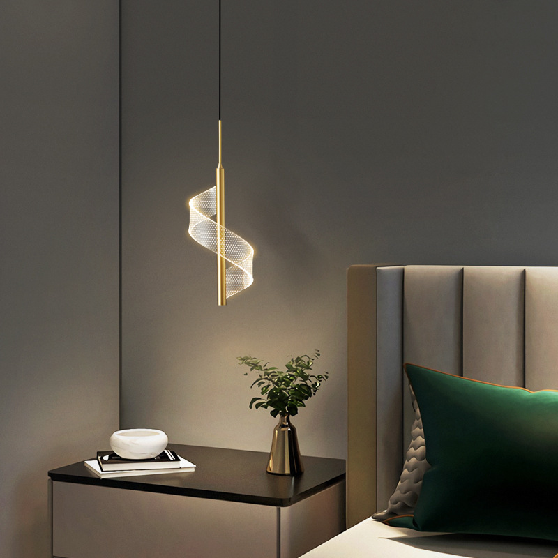 Pasillo del hotel minimalista porche pequeño chandelier moderno simple pasillo luces de atmósfera luces de dormitorio de alto nivel