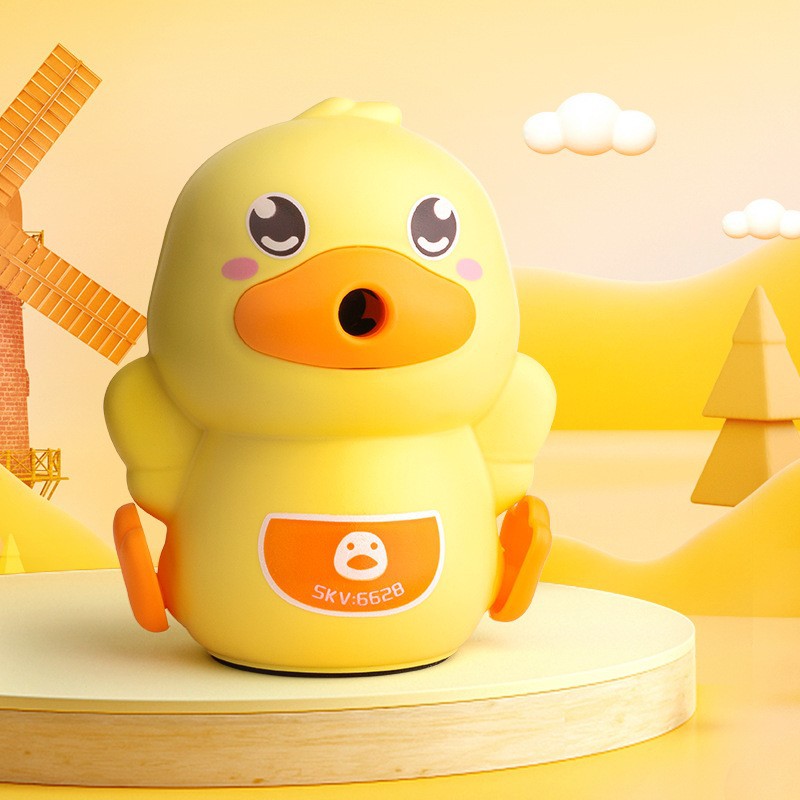 Xiaomeng Capibara mano agitación de lápiz automático de alimentación de plomo lindo lápiz cortina de lápiz caja de regalo para niños pequeños lápiz cortina