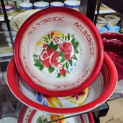 厚手の純粋なエナメルの鉢を厚くして、結婚祝いの洗面器ホテルの飲食を深めます。