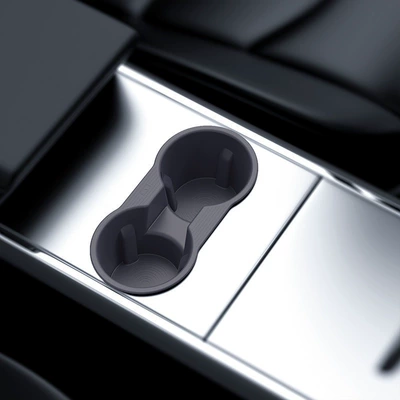 Suitable for Tesla model3y Door Car cup holder/beverage holder - gray-silicone-water-cup-holderts201