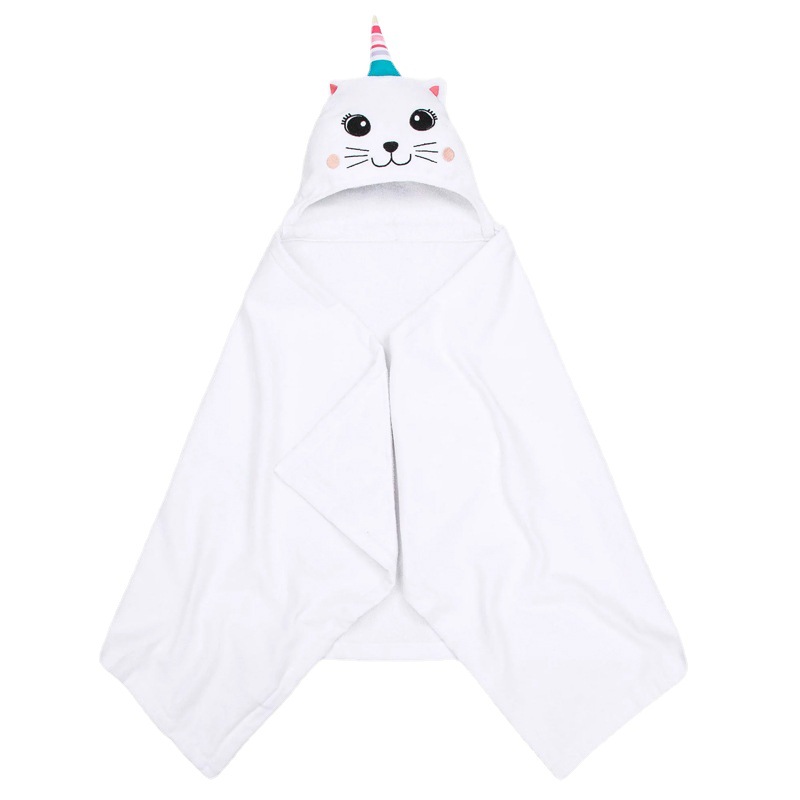 Toalla de baño para niños capa con capucha nuevo bebé albornoz con capucha dibujos animados bebé algodón Toalla de baño para niños