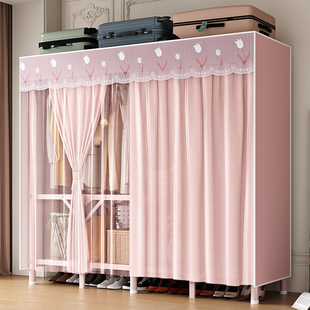 Installation-Free Folding Wardrobe for Home Bedroom Simple Cloth Wardrobe Strong and Durable Rental House Small Apartment Storage Cabinet
