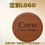 商务圆形定制烫金隔热垫