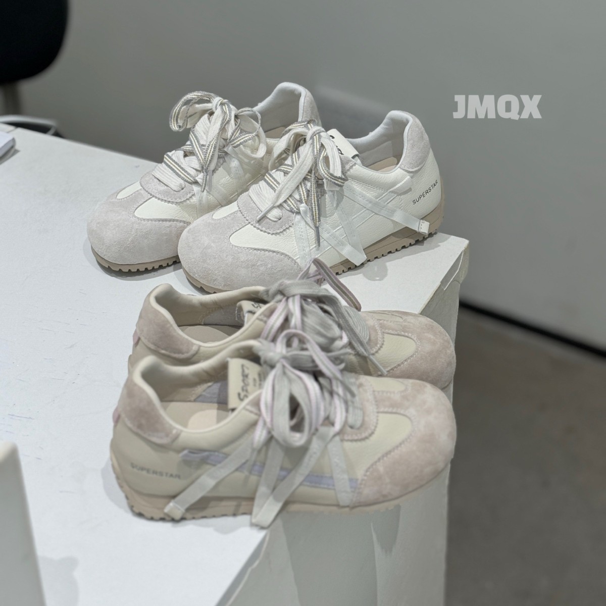 Genuine Leather Mesh Breathable Moral Training Shoes for Women 2025 Summer New Retro Pink Soft Bottom Soft Surface Running Forrest Gump Mesh Shoes