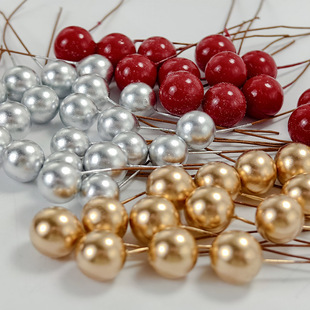 Simulated Red Berries, Holly Berries, Fortune Fruits, Christmas Red Balls, Accessories, Home Decoration, Red Berries, Cherry Fruits