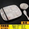 Square dinner plate, plastic tableware