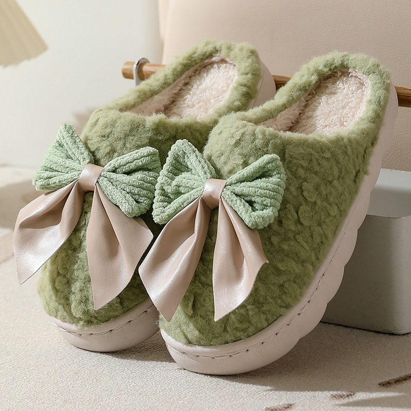 thumbnail image 1 of Nuevas zapatillas de algodón de invierno para mujer, zapatillas de algodón de felpa y terciopelo para el hogar, zapatillas de algodón cálidas para interiores con suela gruesa para parejas, zapatillas, 1 of 5