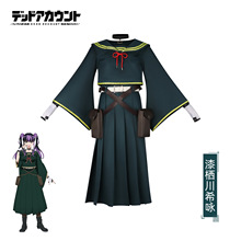 死亡账号cos服漆栖川希咏绿色连衣裙动漫角色同款全套cosplay裙装