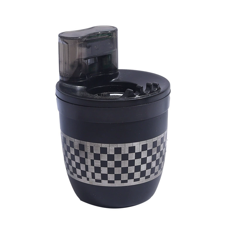 Car Smart Gray Tank Anti -Flying Ash Cross -border Wholesale automatic induction closed -ended ashtray, car household smoke ash