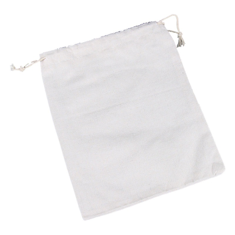 Hecho en fábrica de algodón de lino con cordón de almacenamiento de lona bolsa de cordón de publicidad bolsa de cordón personalizado LOGO