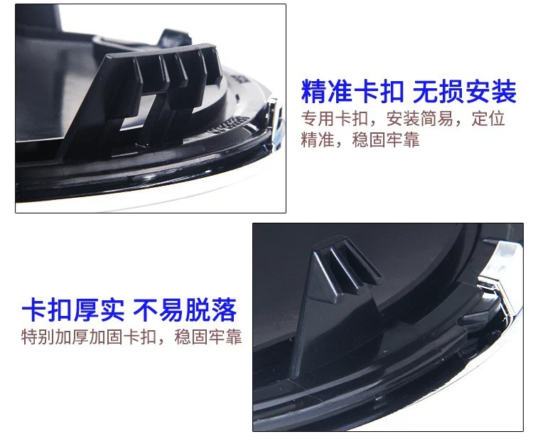 Mercedes-Benz mirror-style emblem for the new E-Class, C-Class, GLK260, ML300, GL400, ML63 front grille, modified crystal emblem