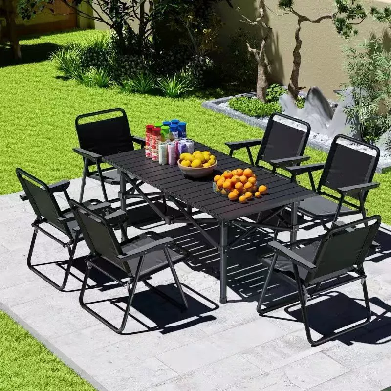 Y8K Набор складных столов и стульев для улицы, складной за одну секунду, легкое хранение для повседневной рыбалки, пикника