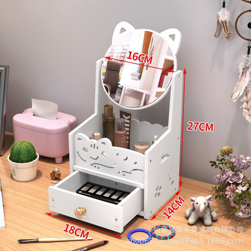 Espejo espejo de maquillaje tocador espejo de tocador escritorio de escritorio hogar dormitorio de estudiantes simple red de Internet nube espejo grande