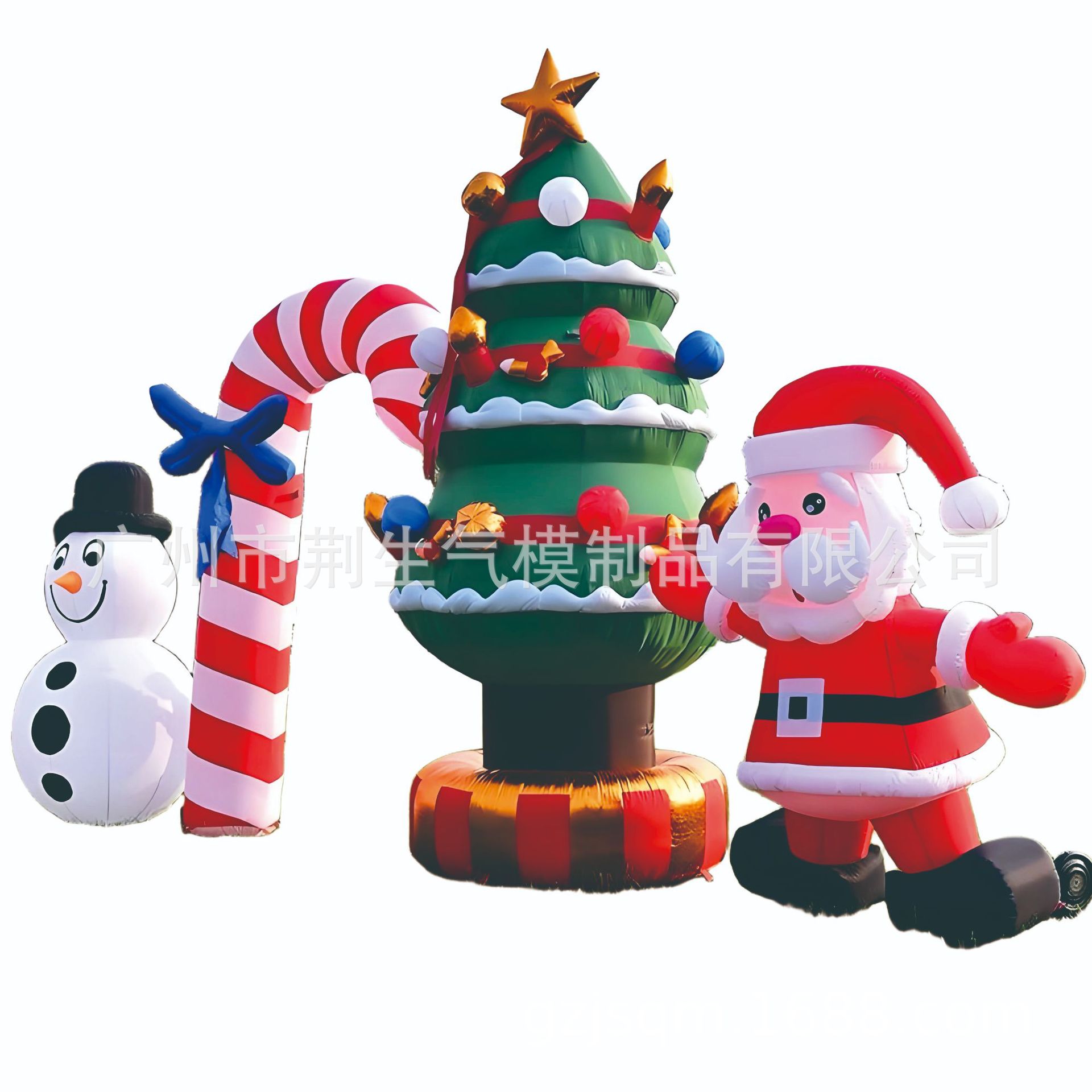 户外节日广告商场美陈圣诞节充气气模圣诞树LED灯充气圣诞树