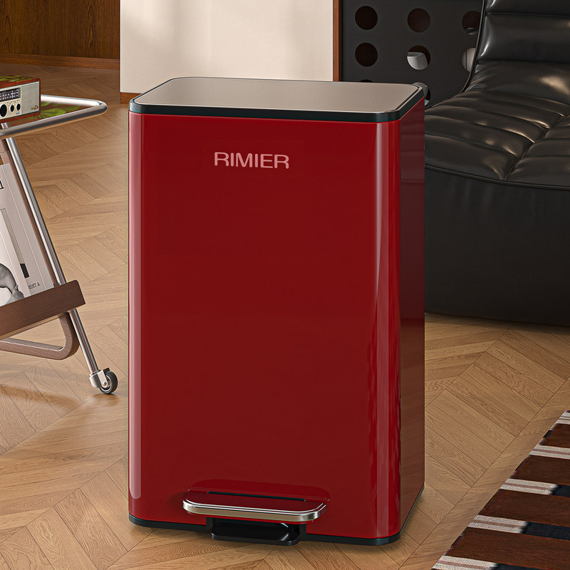Xinmao Living Room Trash Can 2026 New Model Minimalist Silent Soft-Close Household Stainless Steel with Lid Pedal Operated for Kitchen Xinmao Living Room Trash Can 2026 New Model Minimalist Silent Soft-Close Household Stainless Steel with Lid Pedal Operated for Kitchen