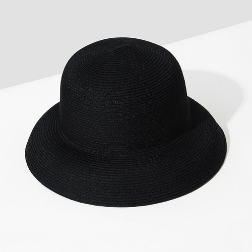 Women's Summer Sun-Protective Hat, Fisherman's Cap, UV-Proof & Trendy All-Match Visor Style, Perfect for Spring and Autumn – Covers the Face with a Sleek Straw Design