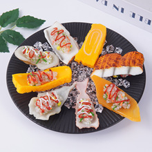 仿真日式海鲜寿司料理摆件仿真鱼肉寿司模型玩具趣味美食包包挂件