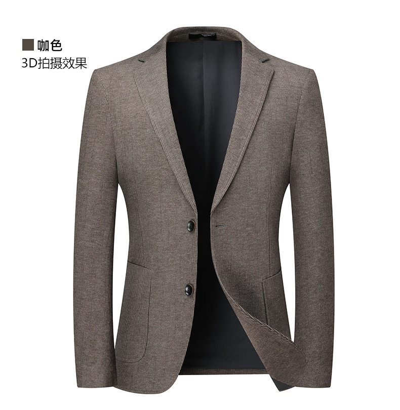 Áo vest nam dáng thon màu trơn phong cách Hàn, chất liệu dày co giãn không cần ủi, tay dài một hàng hai nút — Màu cà phê, Màu xám chi tiết 15