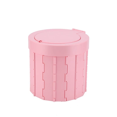 Portable Emergency Toilet, Kempinq və səyahət - pink-garbage-bag-storage-bag-curing-agent