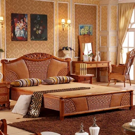 藤/竹沙发;藤编桌椅;摇椅