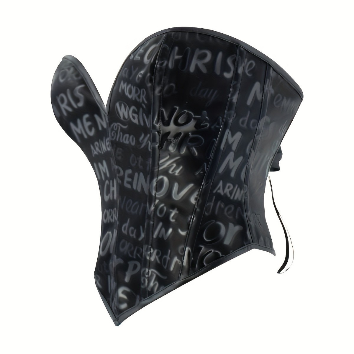 Impresión de letras negras sin correa de hombro, soporte de pecho, cintura de cintura, ropa de hueso de pescado, suministro transfronterizo