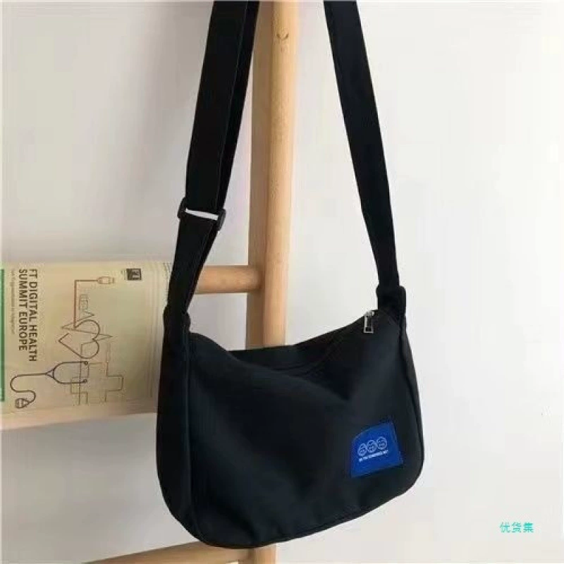 Новая стильная простая холщовая сумка для пар студентов мужского и женского пола для хранения книг, тканевая сумка через плечо на молнии большой емкости в корейском стиле