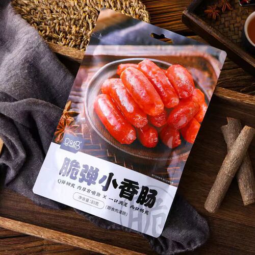 Sweet and Crispy Mini Sausage, Internet Famous Office Snack, Delicate Pork Snack, Easy-to-Eat Commercial Snack