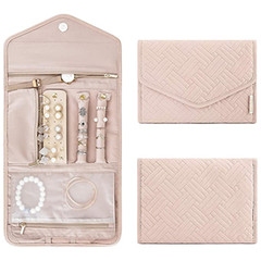 Amazon Fashion Travel Jewelry Pouch Storage Bag Foldable Jewelry Case Rings Necklace Earrings