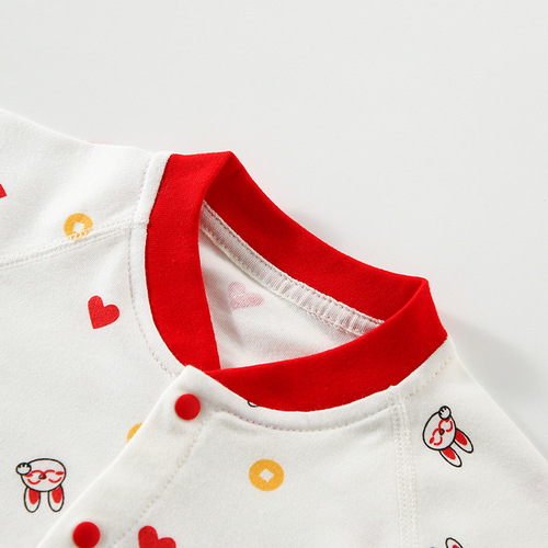Baby jumpsuit, spring and summer baby clothes, baby type A pure cotton bag, children's boneless long-sleeved crawl suit
