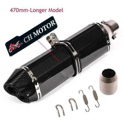 Exhaust pipe: Gsx Ninja250Z400 Huanglong - k470mm-double-hole-with-sticker