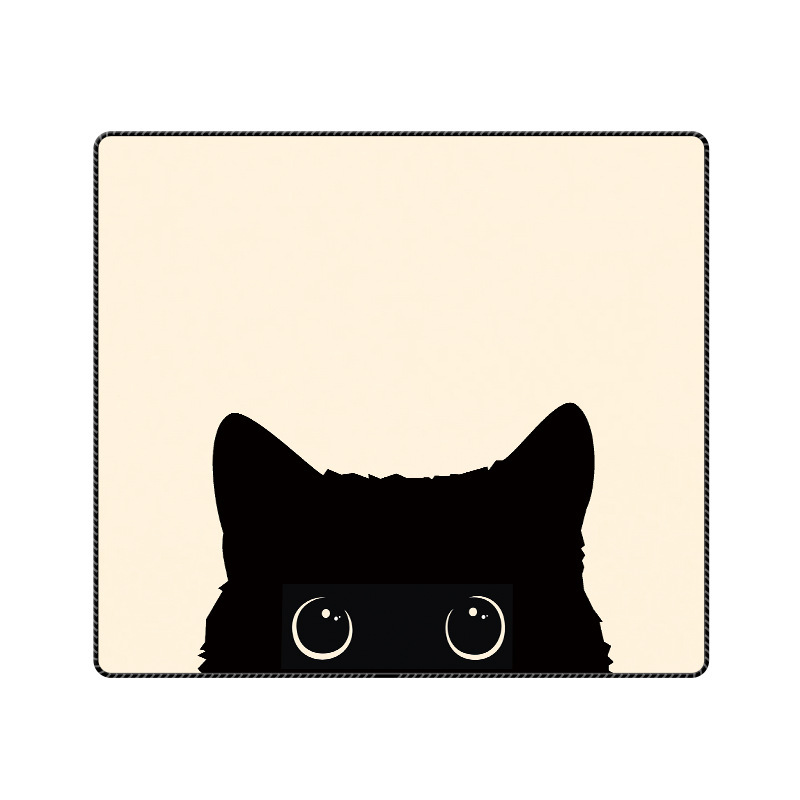 手描き猫マウスパッド特大かわいい女の子厚みのあるオフィスコンピュータ大型デスクトップキーボードパッドテーブルマット|undefined