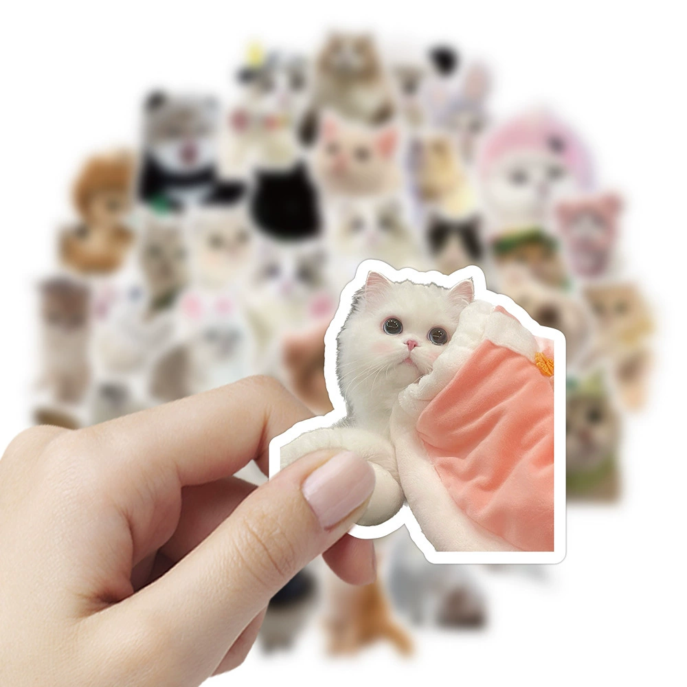 Набор наклеек, милые мультяшные Designs для телефона и ноутбука, 60–120 шт., assorted кошачьи и щенячьи рисунки