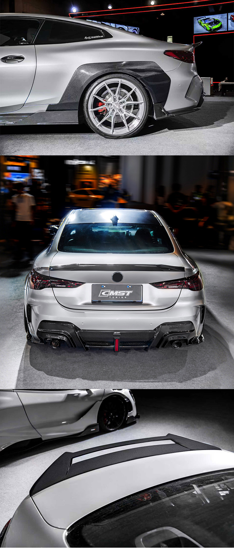 Suitable for Bmw 4 Series G22/G23 Modified Cmst Front Lip, Rear Lip, Side Skirts, Wheel Arches, Rear Wing, Front Bumper, Grille Kit