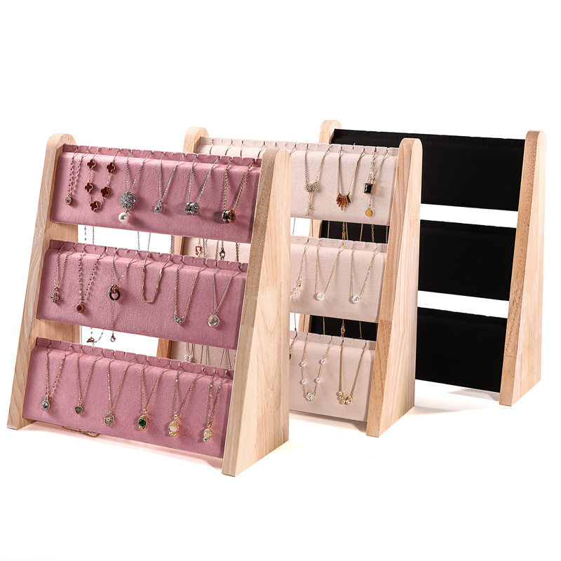 Factory Wholesale Extra-Large Necklace Display Stand, Three-Tier Vertical Jewelry Display Stand, Jewelry Display Stand, Earring Display Stand Factory Wholesale Extra-Large Necklace Display Stand, Three-Tier Vertical Jewelry Display Stand, Jewelry Display Stand, Earring Display Stand