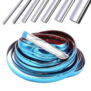 Car window decorative strip chrome-plated bright strip electroplated strip door frame anti-collision strip bumper anti-scratch modification supplies