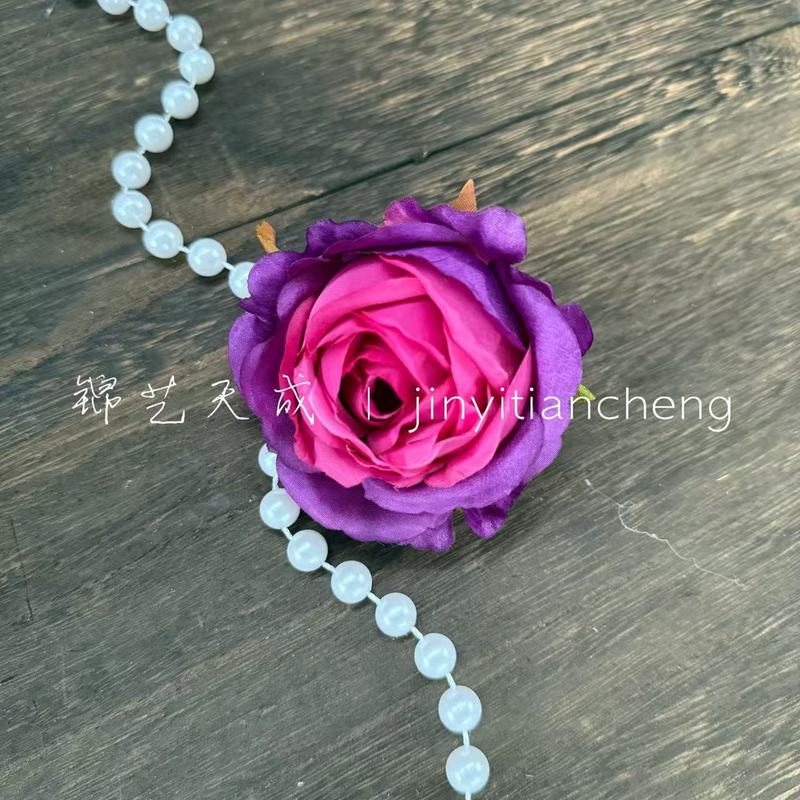 包芯玫瑰花朵雪山玫瑰花头 花墙车头道具花diy材料服装头饰假花|undefined