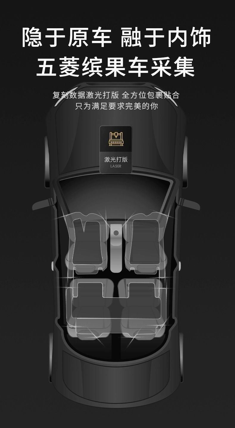 Suitable for Wuling Plantronics Foot Mat Surrounding TPE Car Foot Mat 24 Wuling Original Floor Mat Bingo Car Supplies