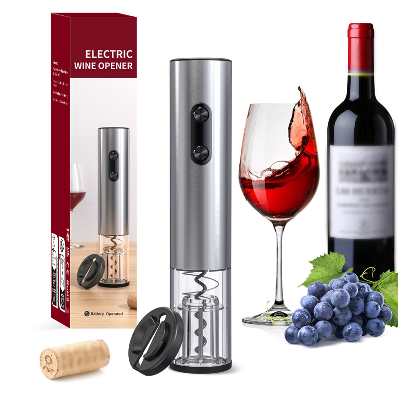 Fábrica de fuerza destornillador multifuncional de metal transfronterizo creativo Abreador eléctrico de vino tinto Abrebotellas inteligentes de acero inoxidable
