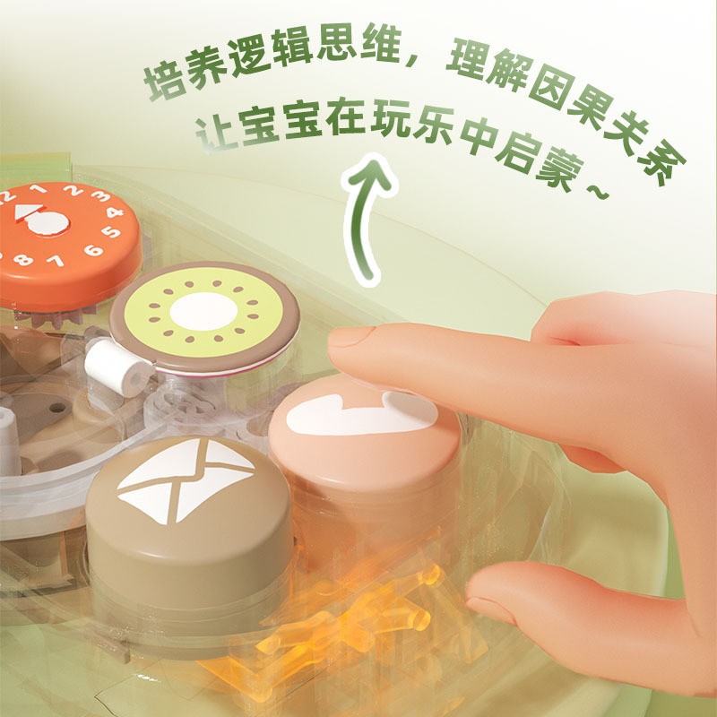 Montessori Educación Temprana rompecabezas simulación ocupado teléfono móvil bebé Ilustración diversión Juguetes relación causal niño enseñanza SIDA