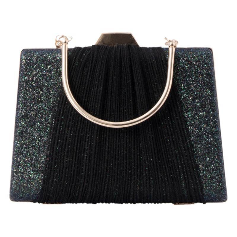 Bolso de noche de encaje transfronterizo avanzado bolso de noche púrpura bolso de mujer de moda brillante bolso de lentejuelas bolso de vestir Chaozhou fabricante